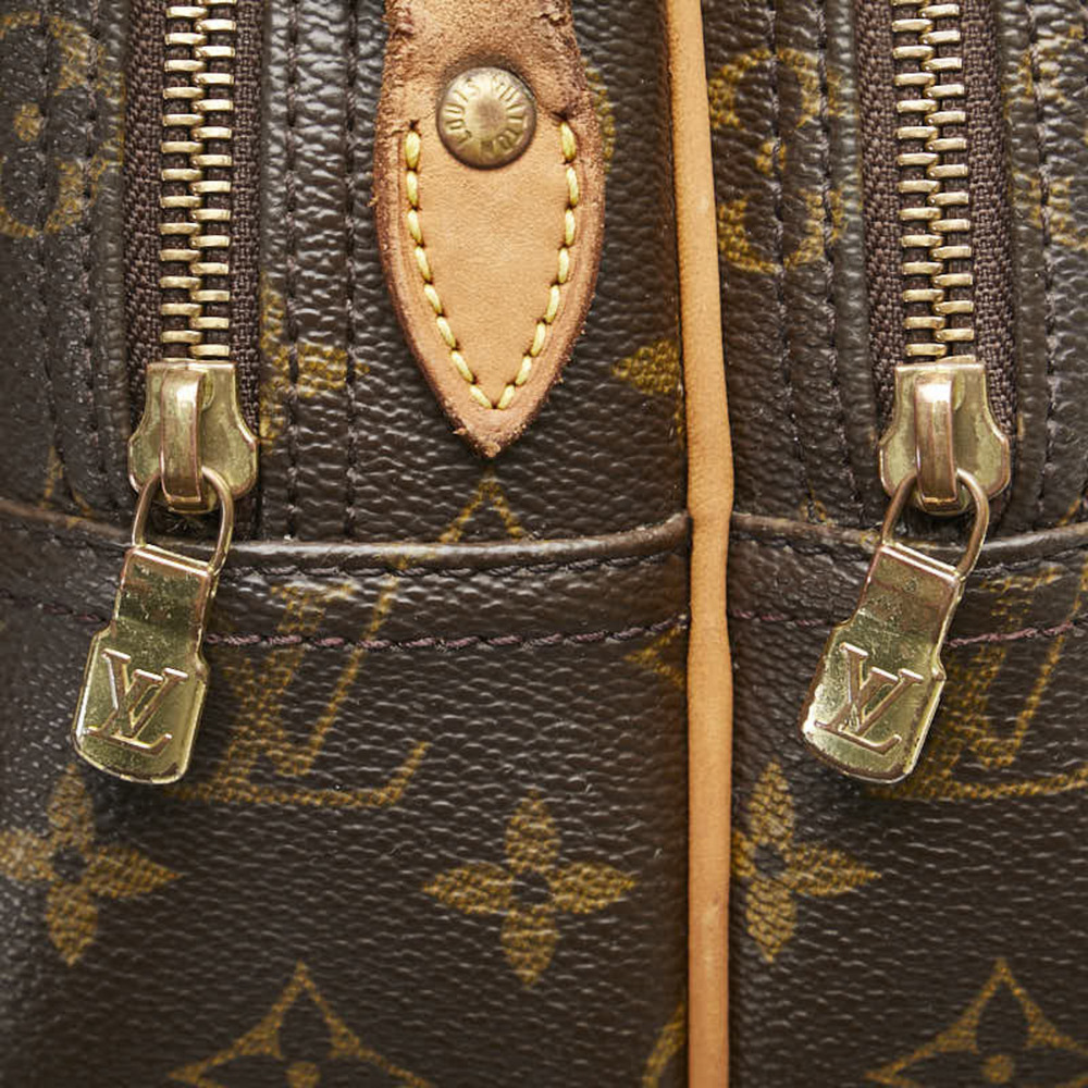 LOUIS VUITTON Authentic Brown Monogram Leather Shoulder Bag - Picture 10 of 15